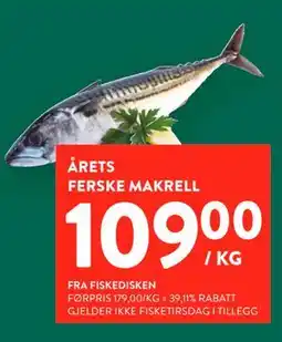 Jacobs ÅRETS FERSKE MAKRELL tilbud