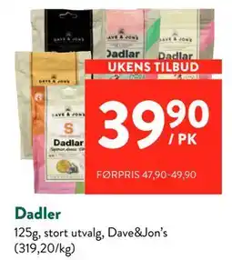 Jacobs Dadler tilbud