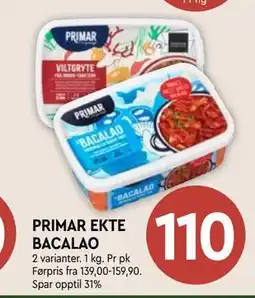 Coop Mega PRIMAR EKTE BACALAO tilbud