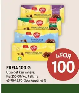 Coop Mega FREIA 100 G tilbud