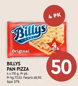 Coop Mega BILLYS PAN PIZZA tilbud