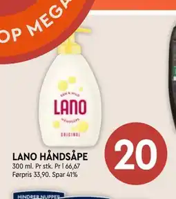 Coop Mega LANO HÅNDSÅPE tilbud