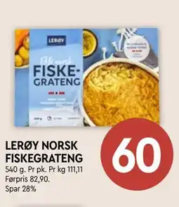 Coop Mega LERØY NORSK FISKEGRATENG tilbud