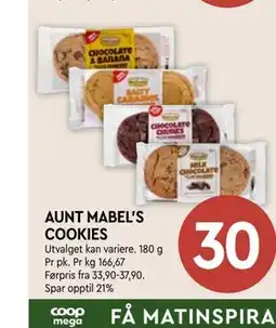 Coop Mega AUNT MABEL'S COOKIES tilbud