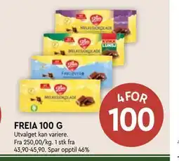 Coop Mega FREIA 100 G tilbud