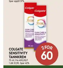 Coop Mega COLGATE SENSITIVITY TANNKREM tilbud