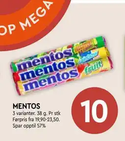 Coop Mega MENTOS tilbud