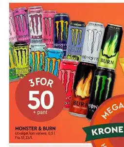 Coop Mega MONSTER & BURN tilbud