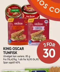 Coop Mega KING OSCAR TUNFISK tilbud