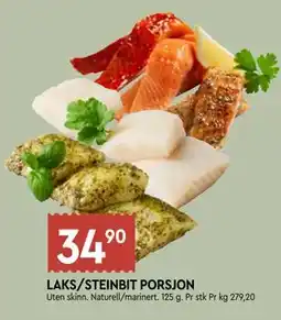 Coop Mega LAKS/STEINBIT PORSJON tilbud