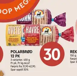 Coop Mega POLARBRØD 12 PK tilbud