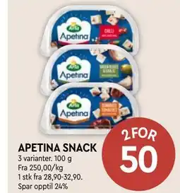 Coop Mega APETINA SNACK tilbud
