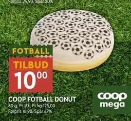 Coop Mega COOP FOTBALL DONUT tilbud
