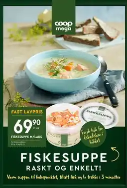 Coop Mega FISKESUPPE M/LAKS tilbud