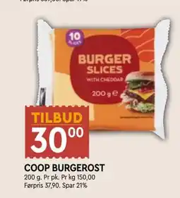 Coop Mega COOP BURGEROST tilbud