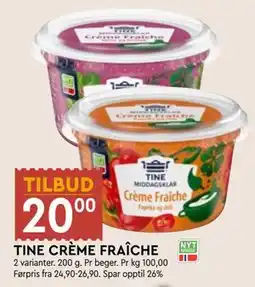 Coop Mega TINE CRÈME FRAÎCHE tilbud