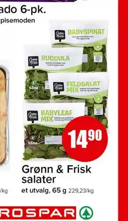 Spar Grønn & Frisk salater tilbud