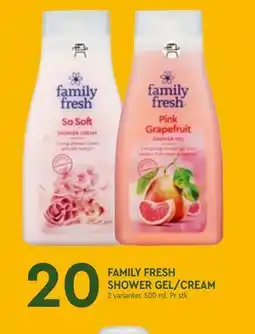 Coop Mega FAMILY FRESH SHOWER GEL/CREAM tilbud