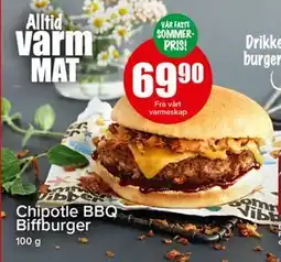 Spar Chipotle BBQ Biffburger tilbud