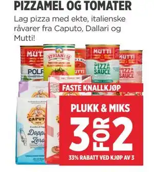 PIZZAMEL OG TOMATER