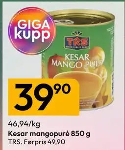 Gigaboks Kesar mangopurè 850 g tilbud