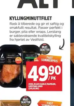 Meny KYLLINGMINUTTFILET tilbud