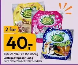 Gigaboks Lutti godteposer 130 g tilbud