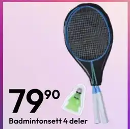 Gigaboks Badmintonsett 4 deler tilbud