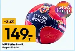 Gigaboks NFF Fotball str 5 tilbud