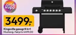 Gigaboks Kingsville gassgrill 6+1 tilbud