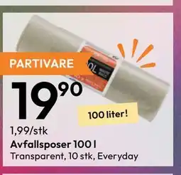 Gigaboks Avfallsposer 100 l tilbud