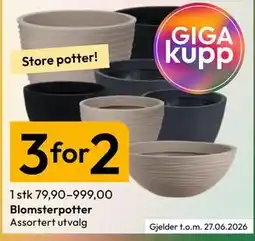 Gigaboks Blomsterpotter tilbud