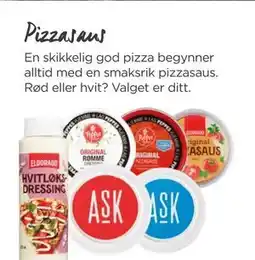 Meny Pizzasaus tilbud