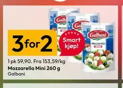 Gigaboks Mozzarella Mini 260 g tilbud