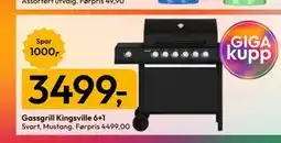 Gigaboks Gassgrill Kingsville 6+1 tilbud