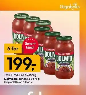 Gigaboks Dolmio Bolognese tilbud