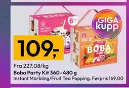 Gigaboks Boba Party Kit 360–480 g tilbud