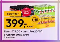 Gigaboks Brusbrett 20 x 330 ml tilbud