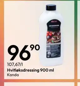 Gigaboks Hvitløksdressing 900 ml tilbud