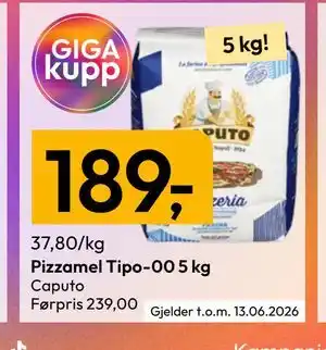 Gigaboks Pizzamel Tipo-00 5 kg tilbud