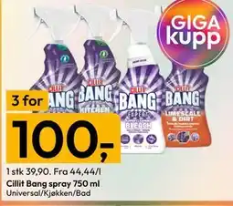 Gigaboks Cillit Bang spray 750 ml tilbud