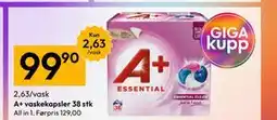 Gigaboks A+ vaskekapsler 38 stk tilbud