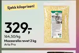 Gigaboks Mozzarella revet 2 kg tilbud