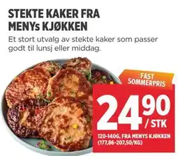 Meny STEKTE KAKER FRA MENYs KJØKKEN tilbud