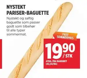 Meny NYSTEKT PARISER-BAGUETTE tilbud