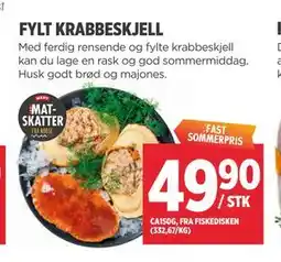 Meny FYLT KRABBESKJELL tilbud