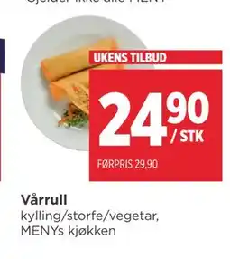 Meny Vårrull tilbud