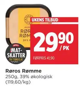 Meny Røros Rømme tilbud