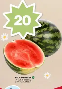 Matkroken HEL VANNMELON tilbud