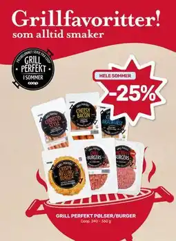 Matkroken GRILL PERFEKT PØLSER/BURGER tilbud